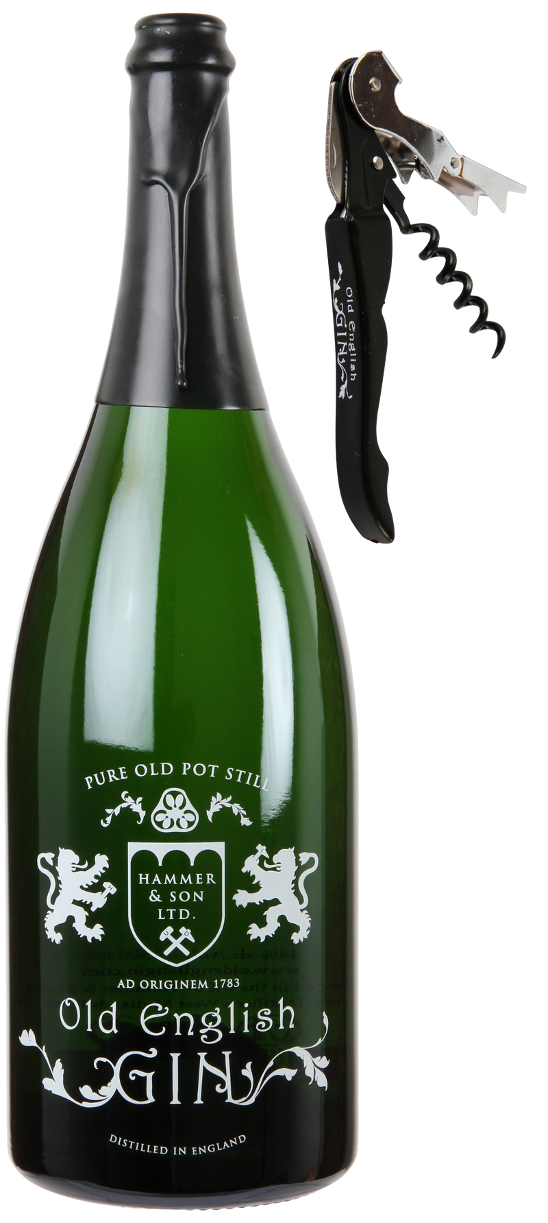 Hammer & Son, Old English Gin Magnum m. Old English proptrækker