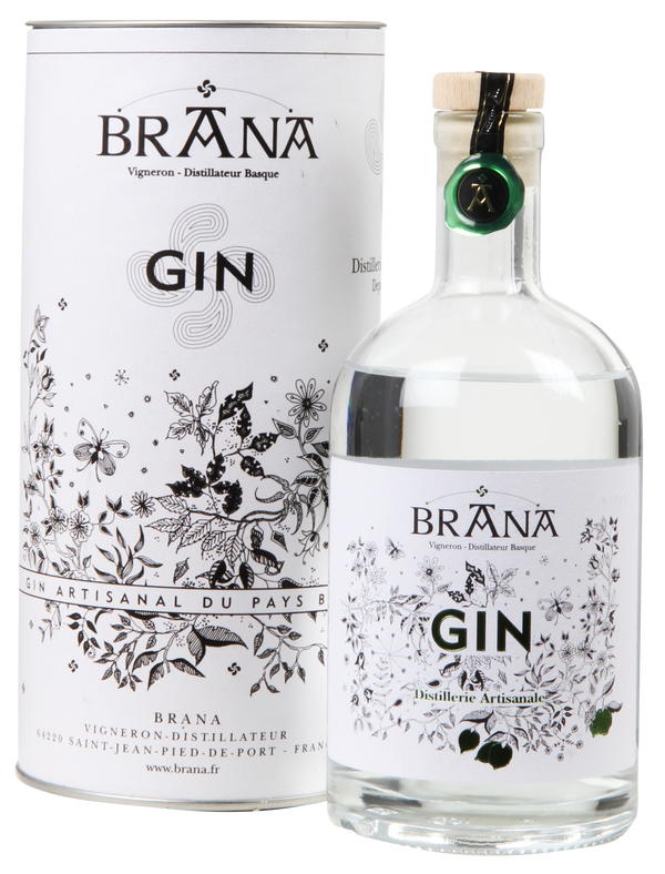 Domaine Brana, Pays Basque Gin au Citron Vert  50cl 44% - bottlehero.dk