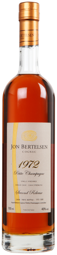 Jon Bertelsen Cognac, Cognac  Single Cask Vintage, 1972 - bottlehero.dk