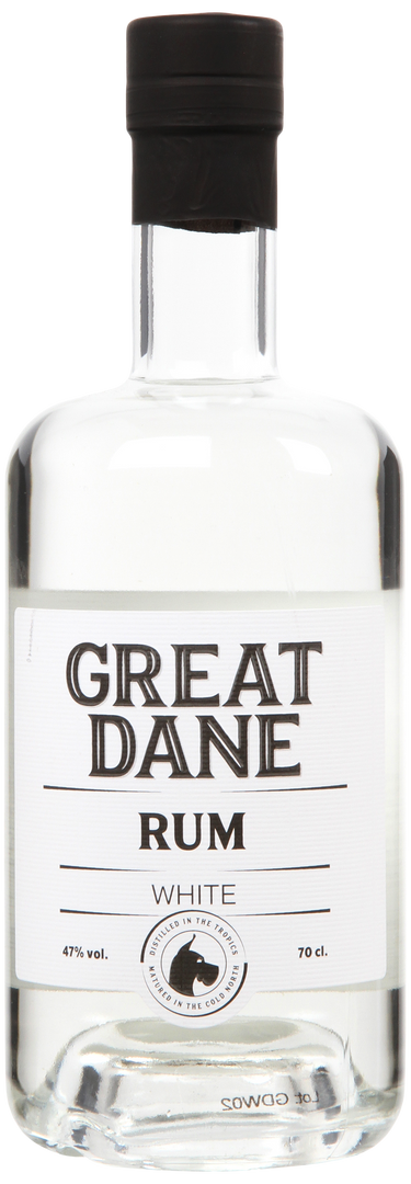 Skotlander Rum, Great Dane  White Rum 47% - 70cl - bottlehero.dk
