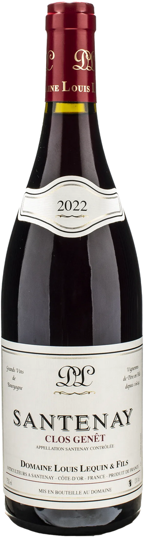 Louis Lequin Et Fils Santenay Rouge Clos Genet 2022