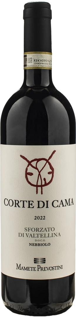 Mamete Prevostini Sforzato di Valtellina Nebbiolo Corte di Cama 2022