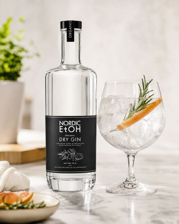 Nordic EtOH Organic Dry Gin Original Black 44% 70cl - Bottle Hero