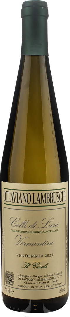 Ottaviano Lambruschi Colli di Luni Vermentino Il Casale 2025 - Bottle Hero