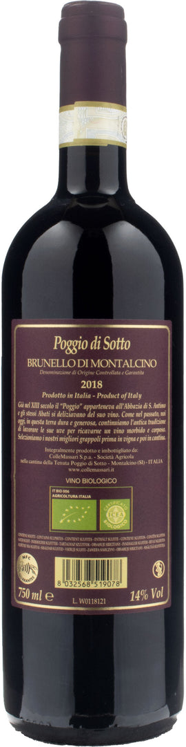 Poggio di Sotto Brunello di Montalcino 2018 – Bottle Hero