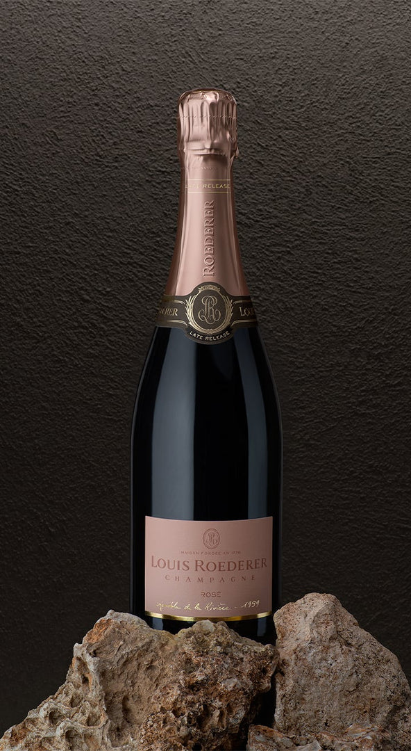 1999 Champagne Louis Roederer Brut Nature Rosé Late Release in Deluxe Case - Bottle Hero