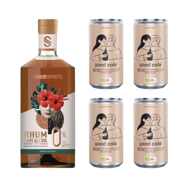 Sober Spirits Alkoholfri Rom & Cola Drinkskasse - Bottle Hero