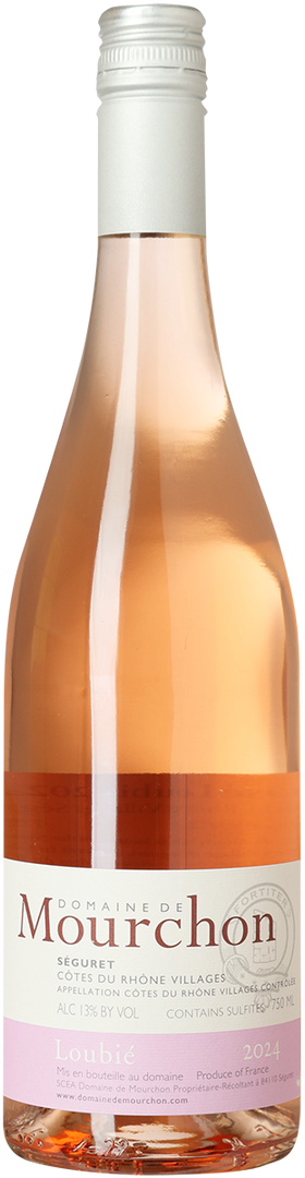2025 Loubié Rosé, Côtes du Rhône Villages Séguret, Domaine de Mourchon - Bottle Hero