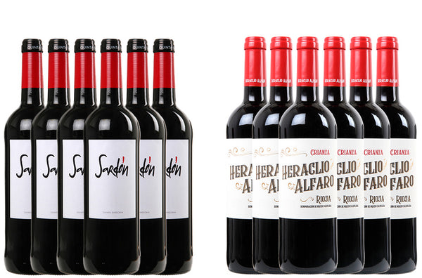 SMAGEKASSE, 6 fl. Rioja Crianza + 6 fl. Sardón - Bottle Hero