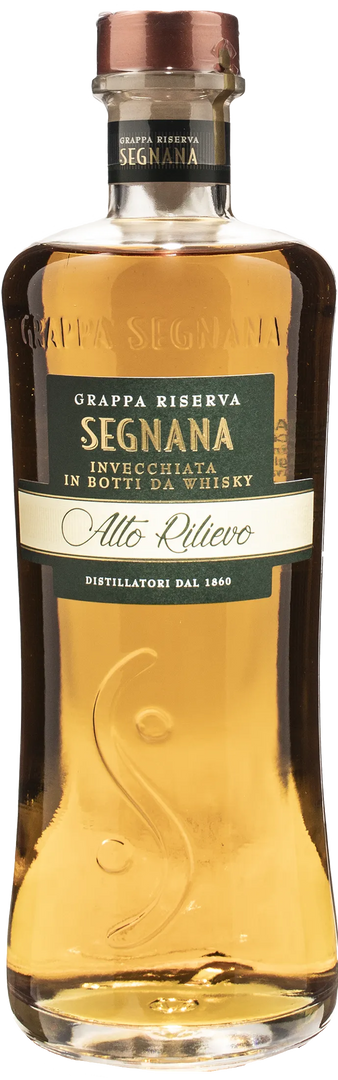 Segnana Grappa Riserva Alto Rilievo Invecchiata in Botti da Whisky 0.7L - Bottle Hero
