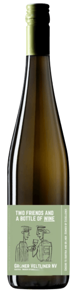 Two Friends and a Bottle of Wine, Grüner Veltliner NV White