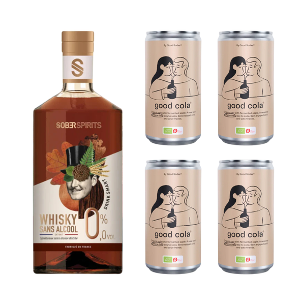 Sober Spirits Alkoholfri Whisky & Cola Drinkskasse - Bottle Hero