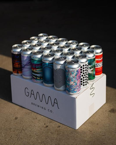 18x Gamma øl dåser Blandet - bottlehero.dk