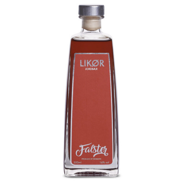 Falster Jordbær Likør - bottlehero.dk