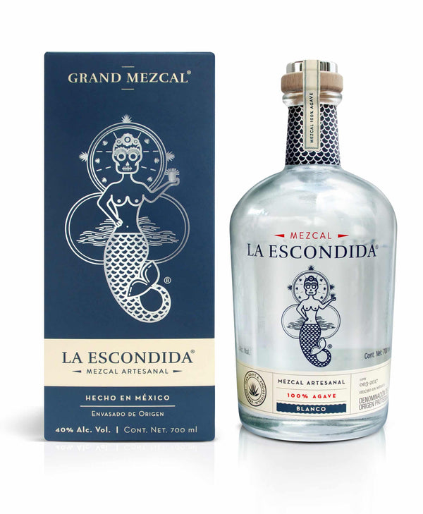 La Escondida Grand Mezcal 100% Agave 40% - bottlehero.dk