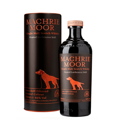 Arran Machrie Moor Peated Single Malt Whisky, Arran, Skotland - bottlehero.dk
