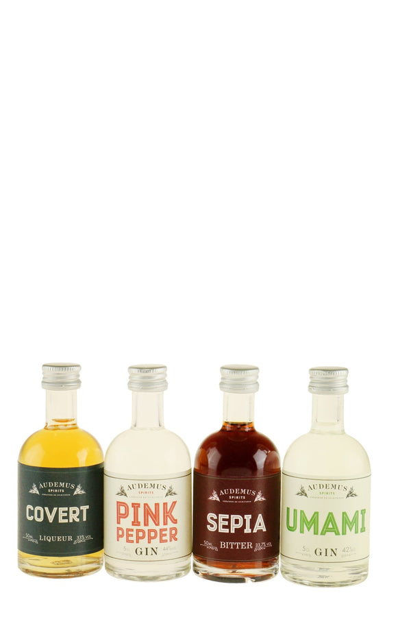 Audemus Spirits Collection Pack 4x5CL - bottlehero.dk