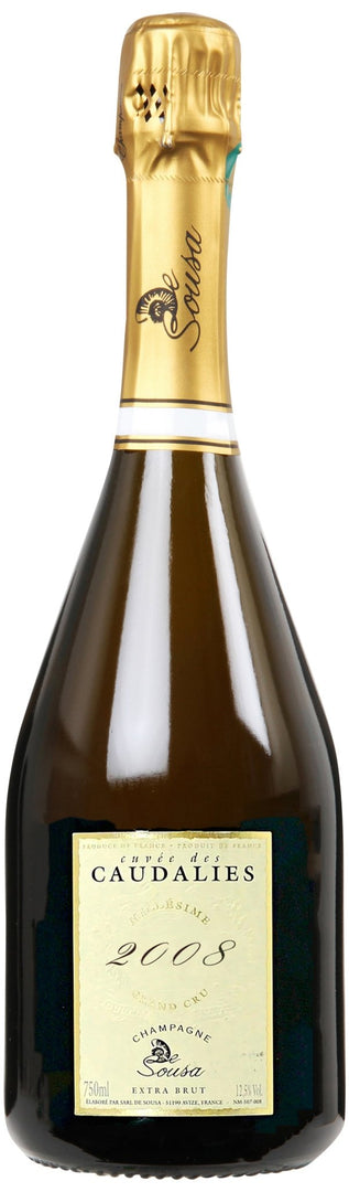 Champagne De Sousa, Cuvée des Caudalies Grand Cru Extra Brut BIO, 2008 - bottlehero.dk