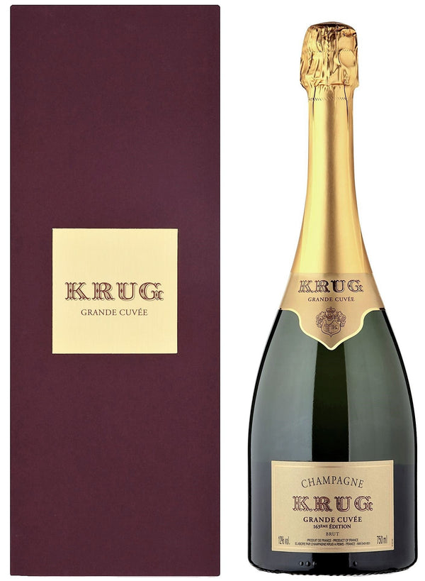 Champagne Krug Grande Cuvée 163ème Edition - æske - bottlehero.dk
