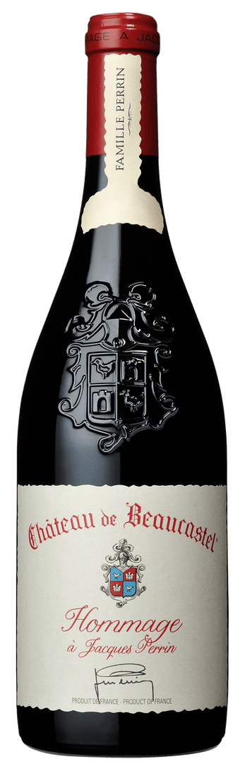 Château de Beaucastel, Châteauneuf-du-Pape Hommage à Jacques Perrin, 2018 - bottlehero.dk