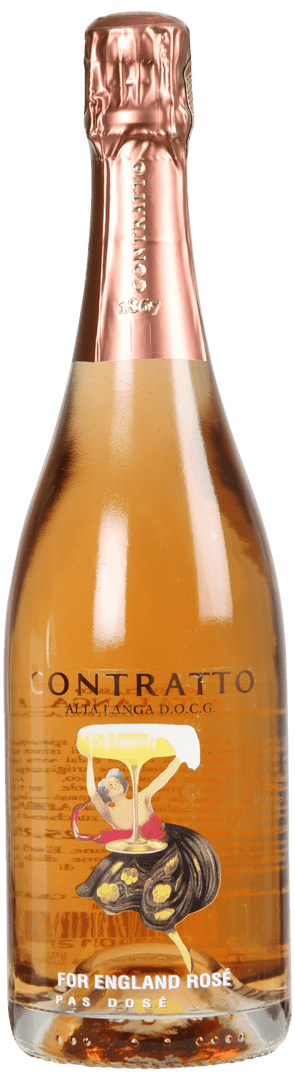 Contratto, Alta Langa For England Rosé Pas Dosé - Magnum 1,5L, 2016 - bottlehero.dk