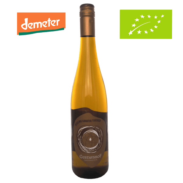 Gustavshof Riesling Signatur Single Vineyard Bio - bottlehero.dk