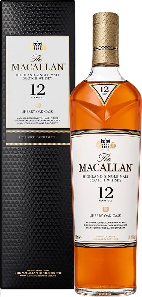 Macallan 12 år Sherry Oak 40% 70cl - bottlehero.dk