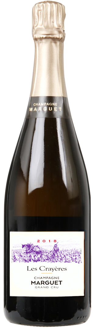 Champagne Marguet, Champagne Les Crayères Brut Nature BIO, 2018 - bottlehero.dk