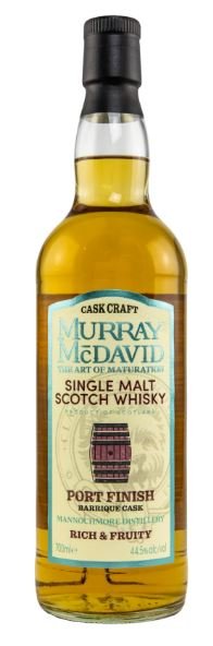 Murray McDavid Single Malt Scotch Whisky Mannochmore Port Finish 44,5% 70cl - bottlehero.dk