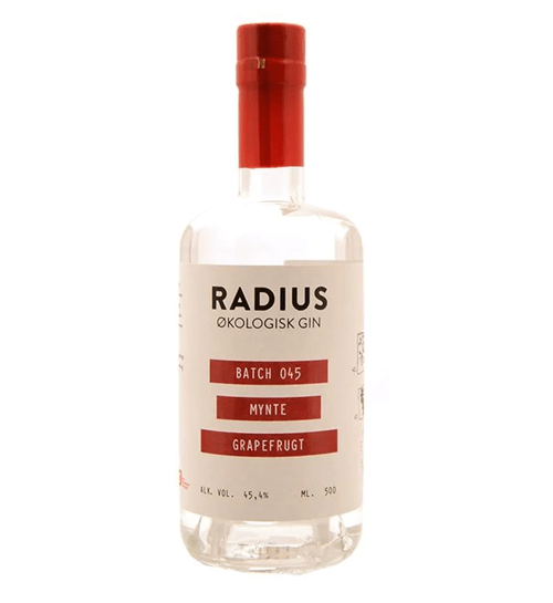 Radius Distillery Batch No. 045 Mynthe og Grapefrugt Gin, Danmark - bottlehero.dk