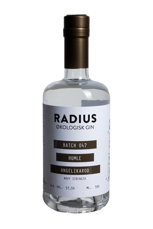 Radius Gin 047 Humle Angelikarod Navy Strength ØKO - bottlehero.dk