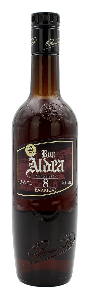 Ron Aldea 8 års 8 Barricas 40% 70cl - bottlehero.dk